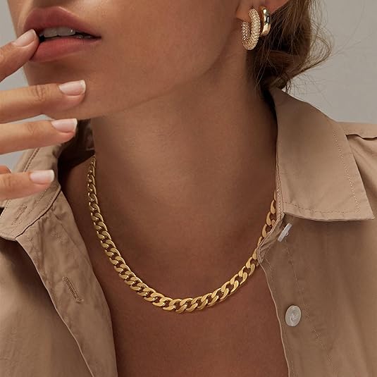 Collar de Eslabones Dorado