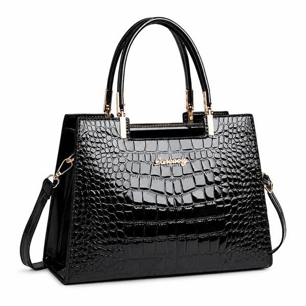 Bolso Efecto Coco Con Doble Asa