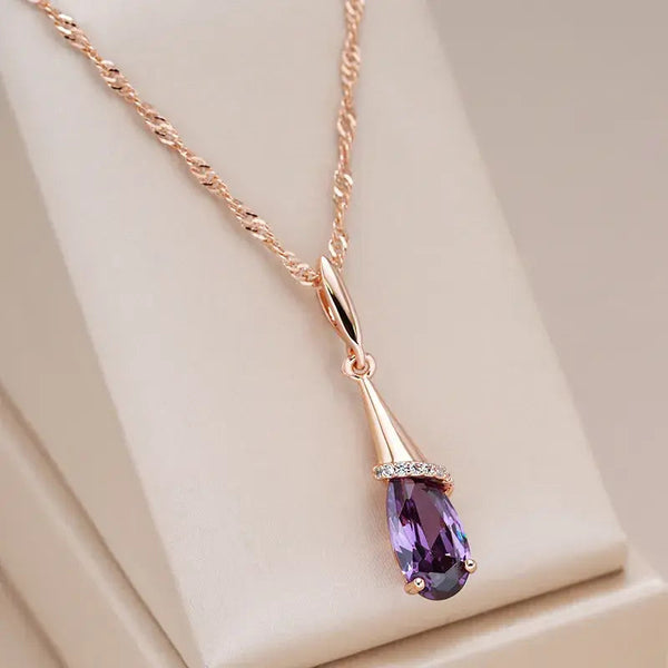 Collar Gota Violeta