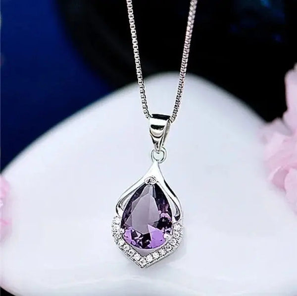 Collar Gota Violeta