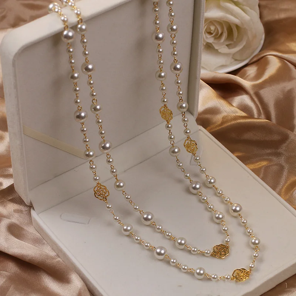 Collar Largo Perlas Éclat