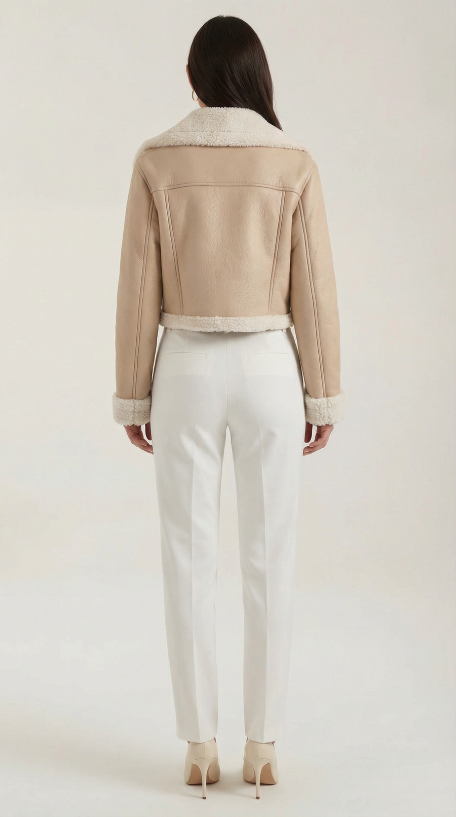 Chaqueta Aviator Écru – foto 27