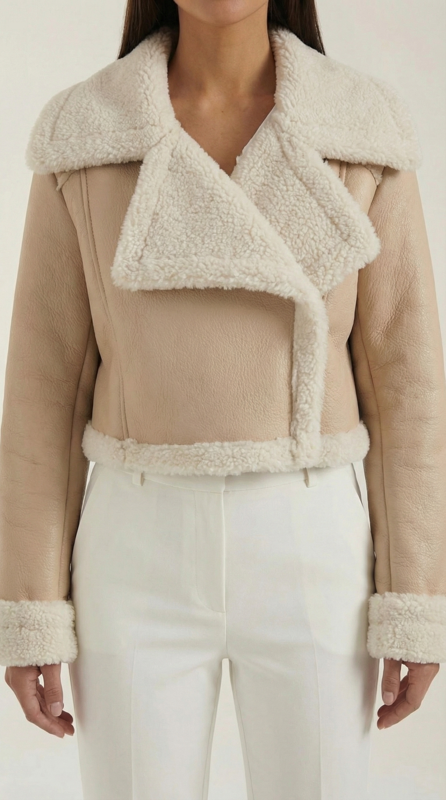 Chaqueta Aviator Écru – foto 28