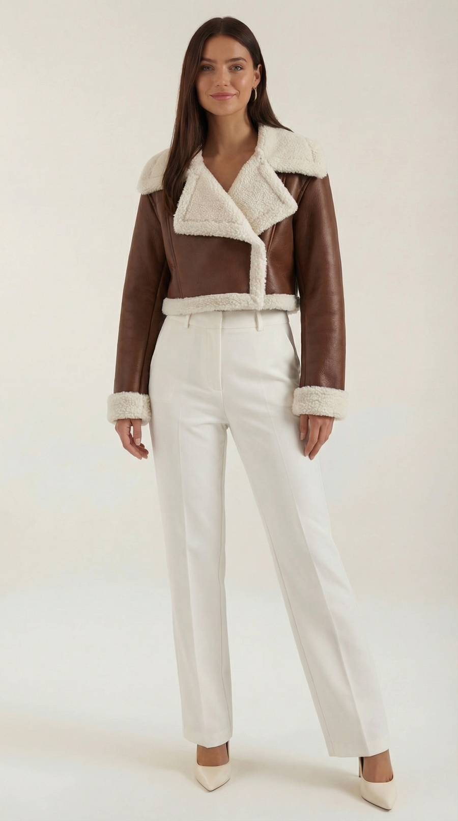 Chaqueta Aviator Écru – foto 20
