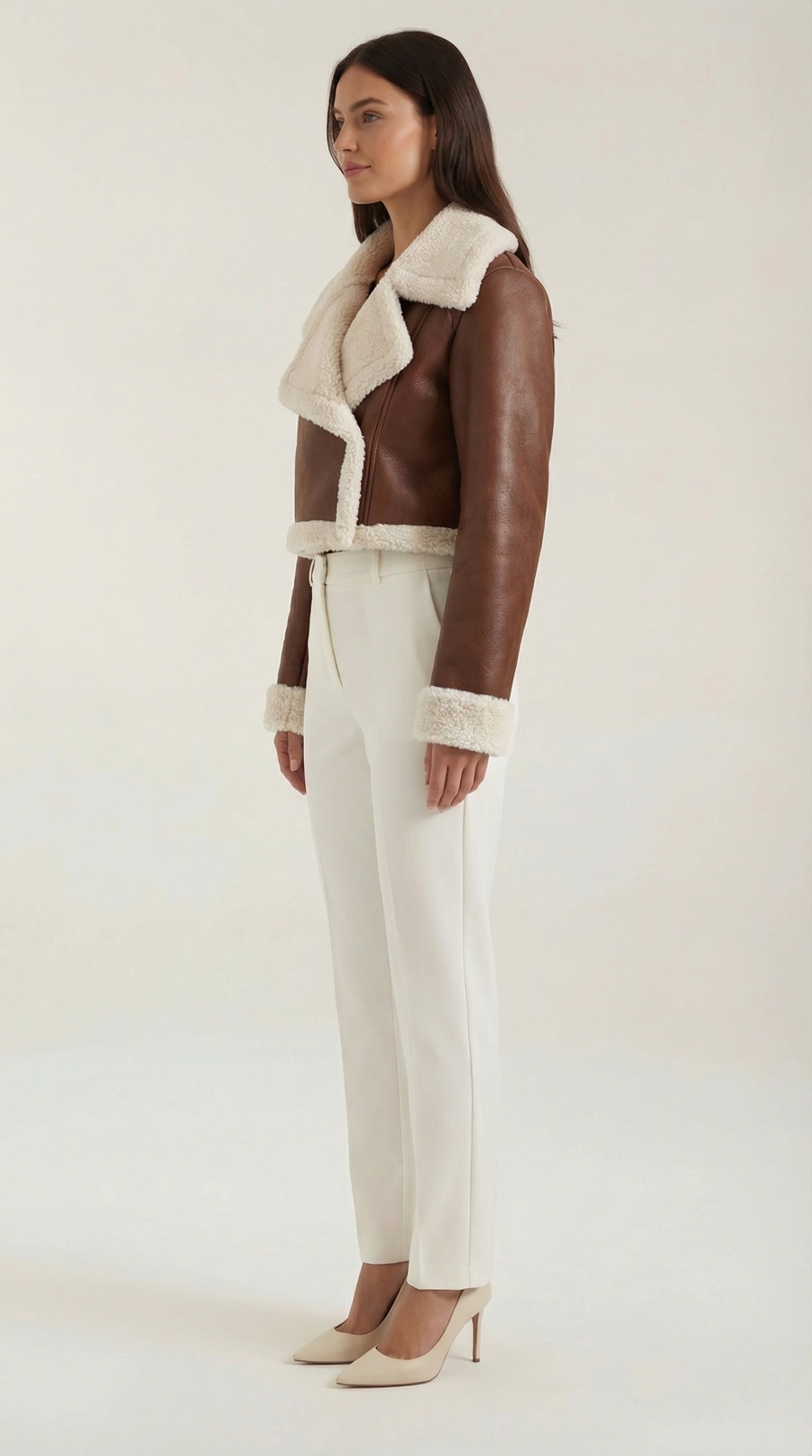 Chaqueta Aviator Écru – foto 21