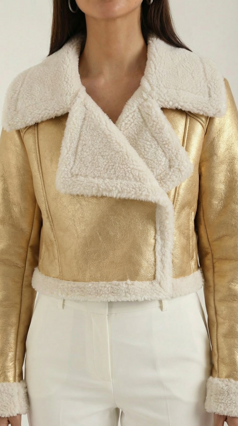 Chaqueta Aviator Écru – foto 13