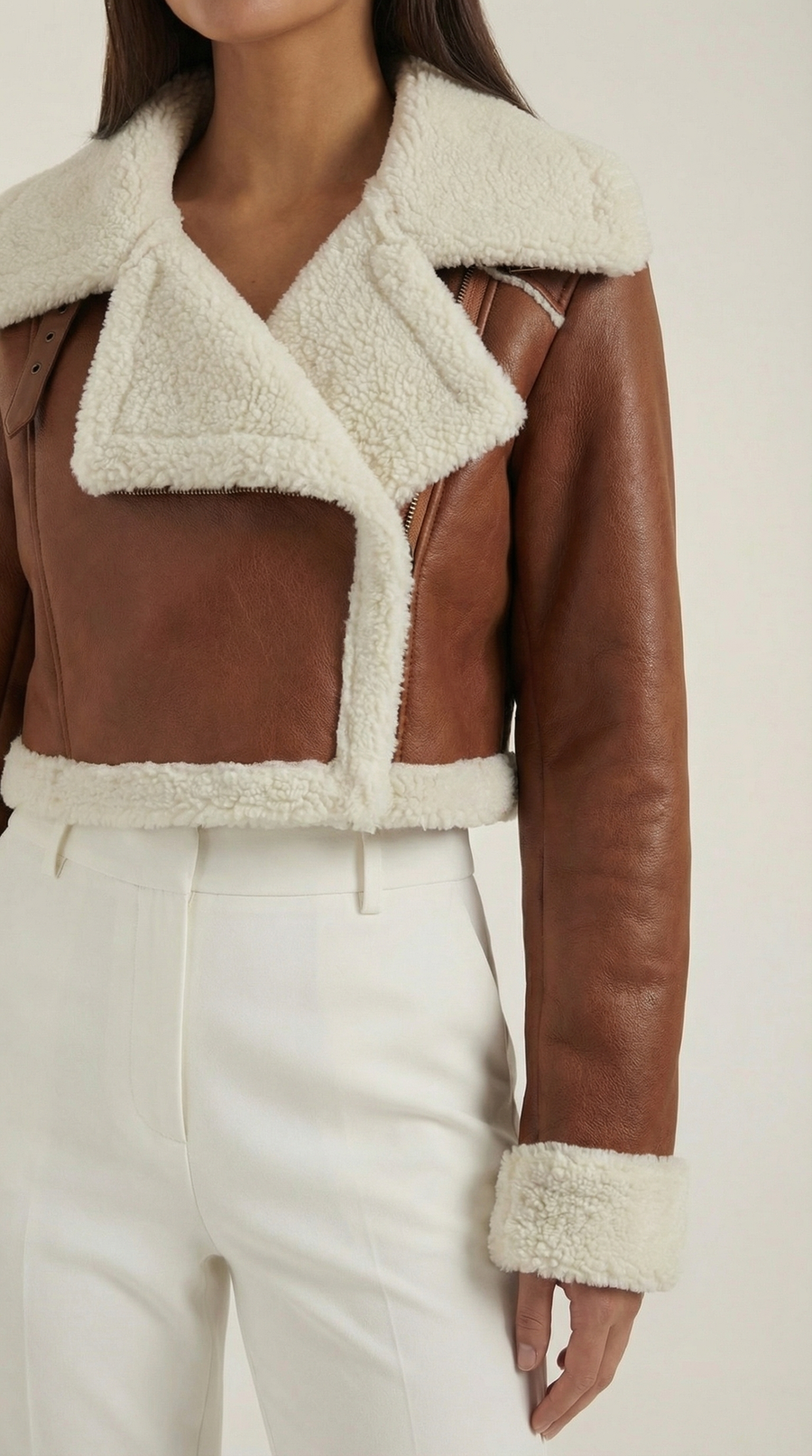 Chaqueta Aviator Écru – foto 33