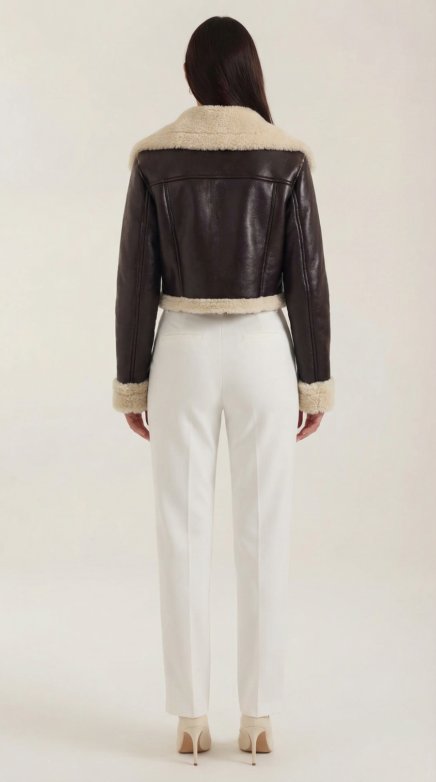 Chaqueta Aviator Écru – foto 7