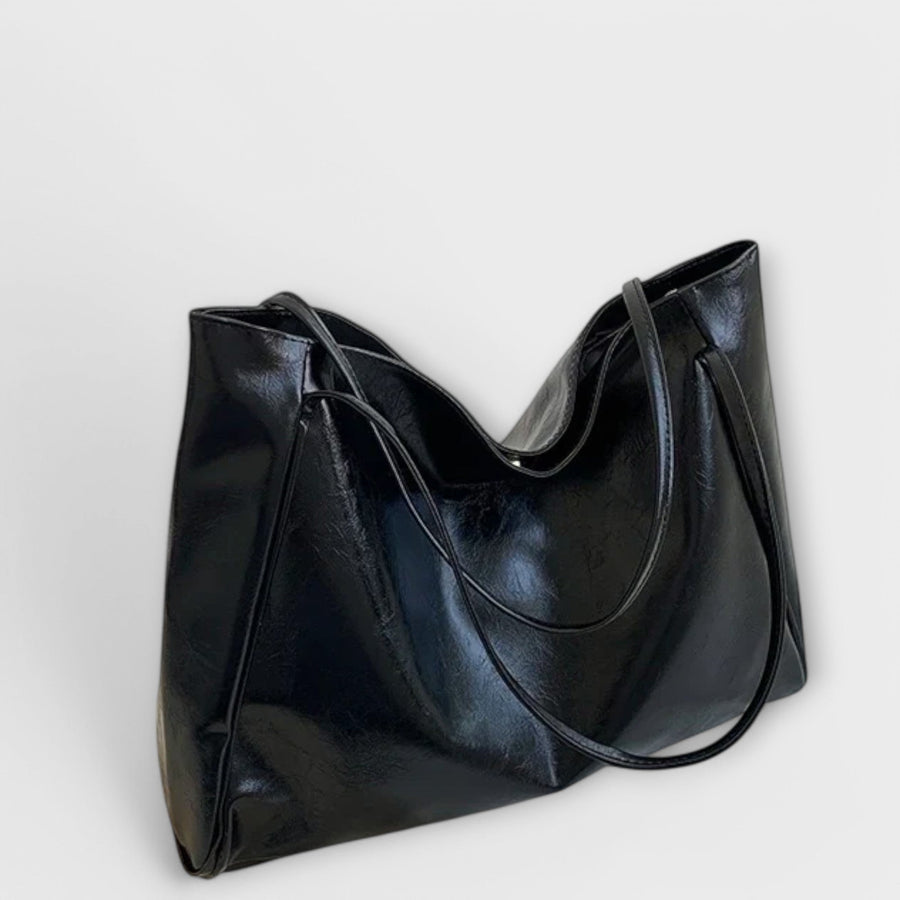Bolso Shopper Negro Minimalista – foto 5