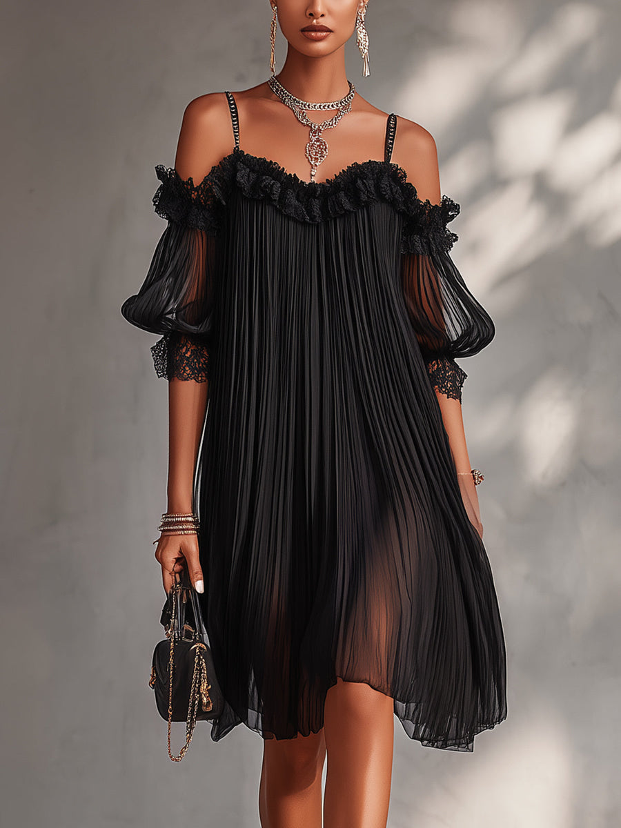 Vestido Nocturne Plissé