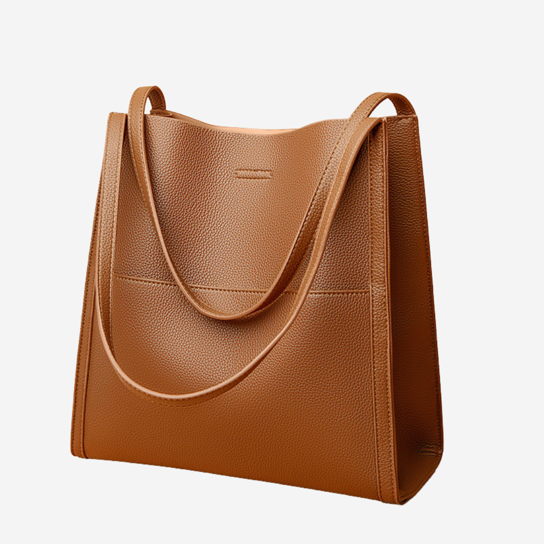 Bolso Shopper Minimalista De Asa Larga