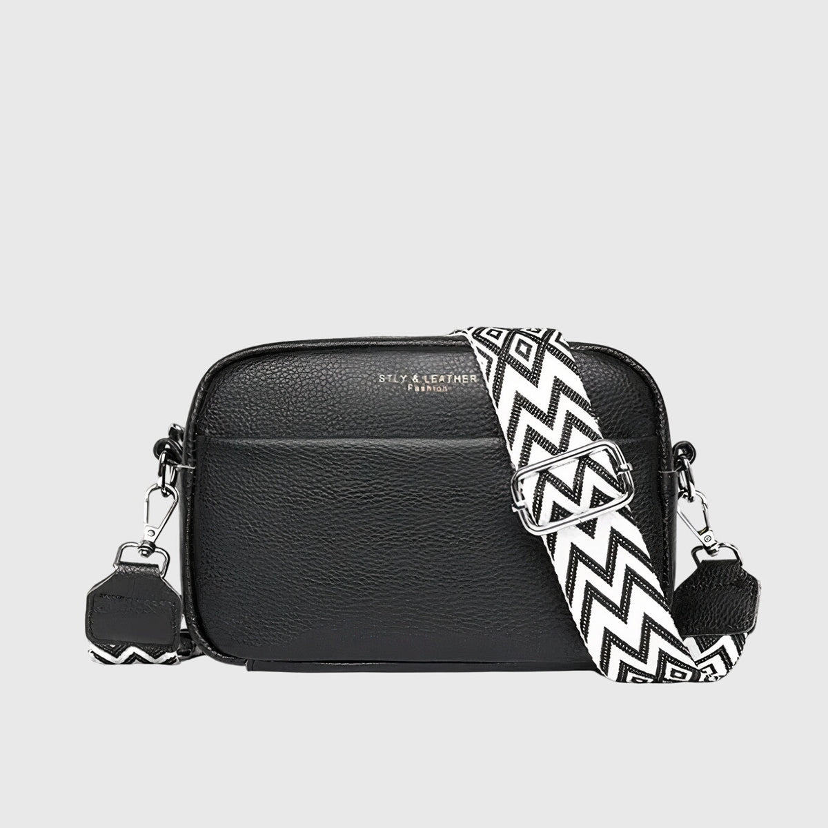 Bolso Bandolera Con Correa Geométrica