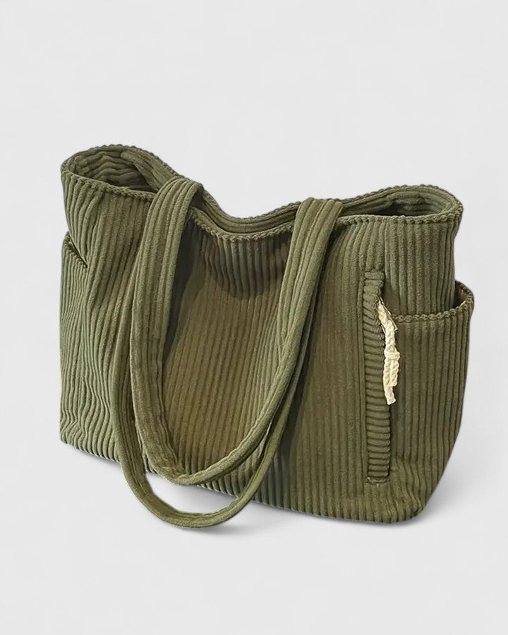 Bolso Shopper De Líneas Curvas