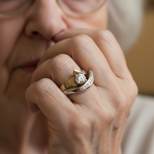 Anillo Lumière Cruzado