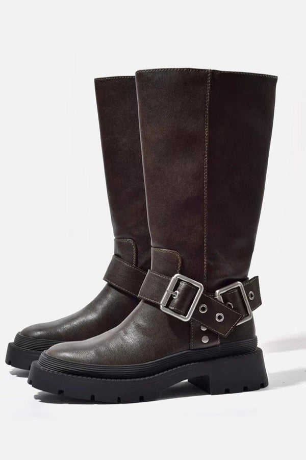 Botas Biker con Hebilla