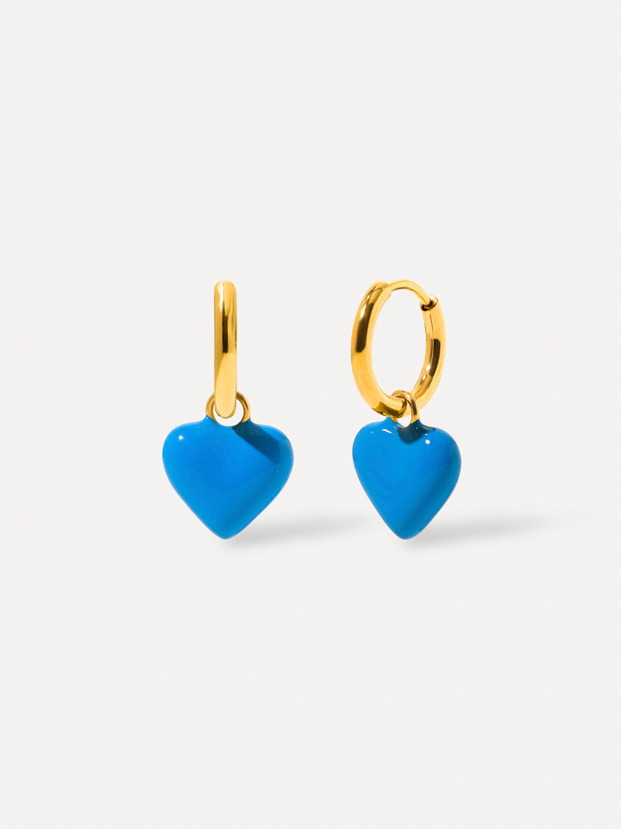 Pendientes Corazón Azur
