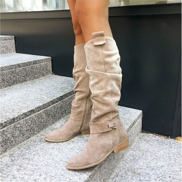 Botas Altas Fruncidas