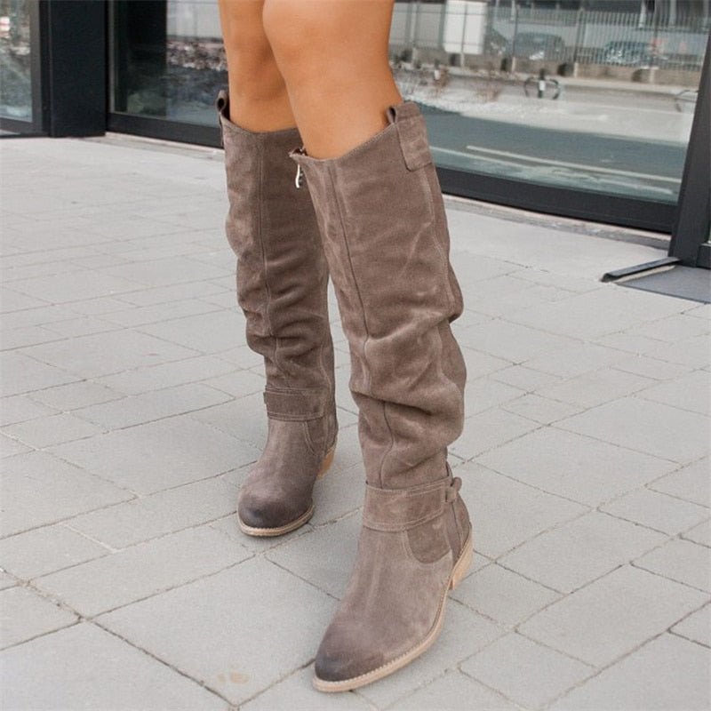 Botas Altas Fruncidas