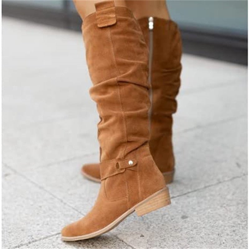 Botas Altas Fruncidas