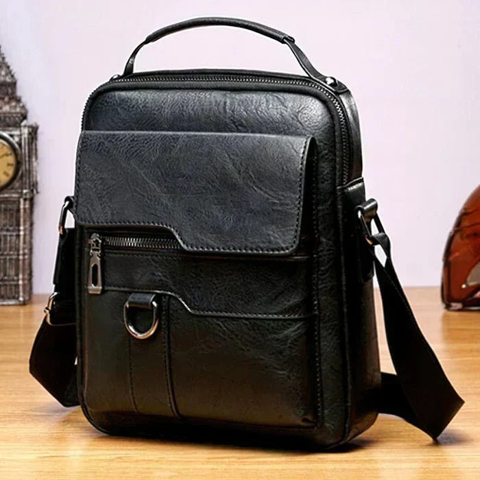 Bolso Bandolera Vintage Con Bolsillos