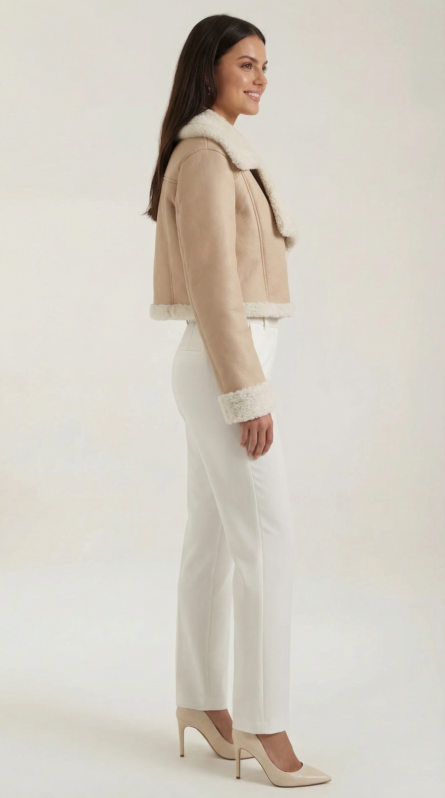 Chaqueta Aviator Écru &ndash; foto 26