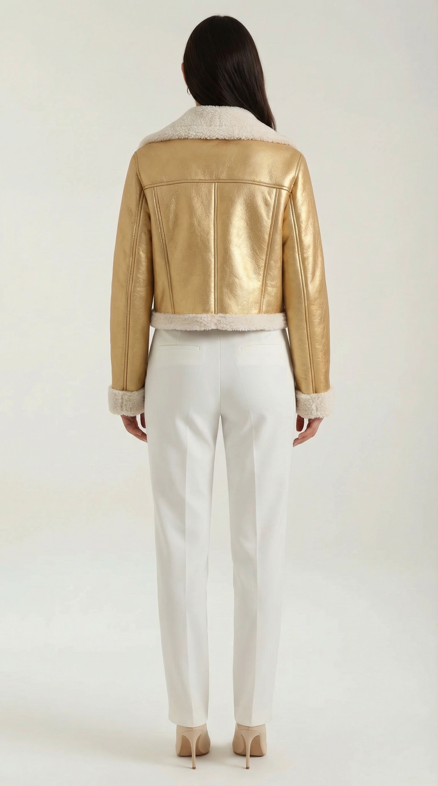 Chaqueta Aviator Écru &ndash; foto 12