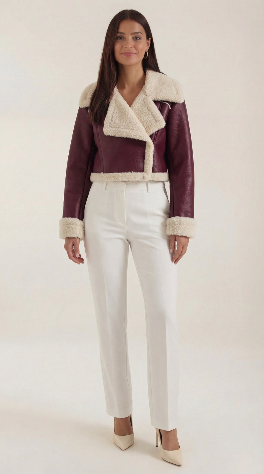 Chaqueta Aviator Écru &ndash; foto 15