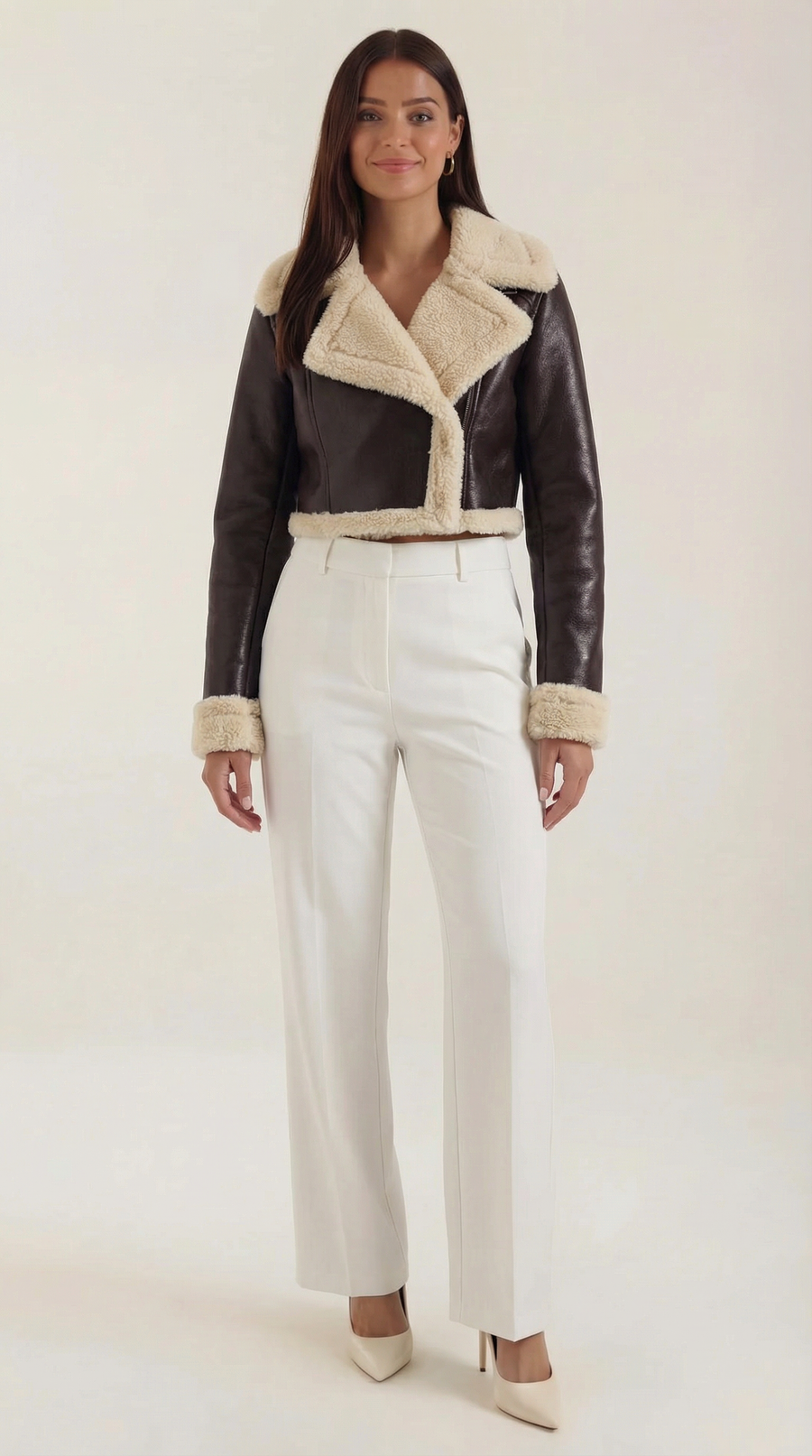 Chaqueta Aviator Écru &ndash; foto 5