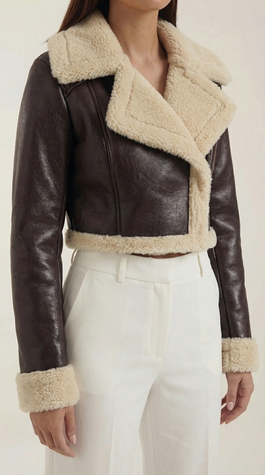 Chaqueta Aviator Écru &ndash; foto 8