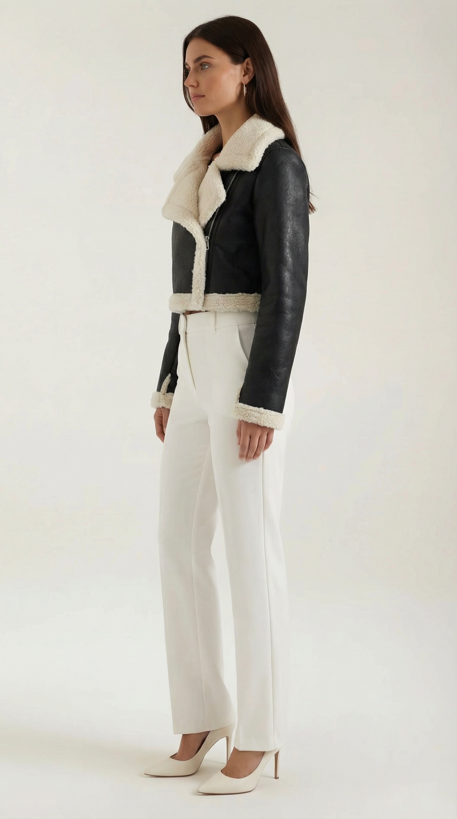 Chaqueta Aviator Écru &ndash; foto 2